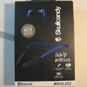 Skullcandy Blue Ink'd In-Ear Buds Wireless Headset